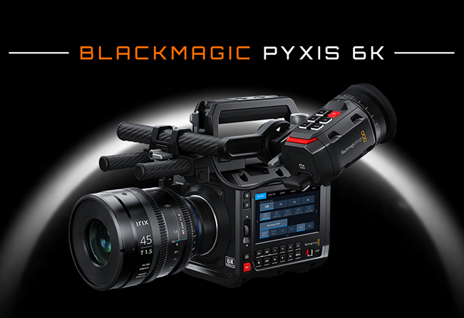 Blackmagic URSA Cine 17K 65 professional cinema camera featuring high-resolution 17K sensor and EVF